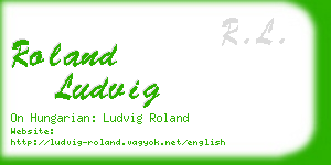 roland ludvig business card